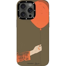 İphone 13 Pro Max Uyumlu Kılıf Magsafe Şarj Özellikli Youngkit Orange Serisi Flying Balloon Turuncu