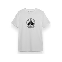 The Hunger Games District 3 Technology Beyaz Kısa Kol Erkek Tshirt 001