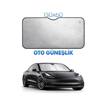 Araba Ön Cam Güneşlik 130x60 Alüminyum Katlanır Rulo Vantuzlu Oto Güneşlik