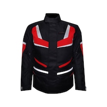 Prosev CE2203 Kışlık Uzun Mont Kırmızı - Siyah