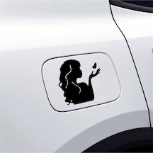 Tatlı Kız Tasarım Su Geçirmez Çıkarılabilir Oto Özel Yeni Sticker 2 Parça 15 15 Cm