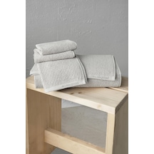 Pana Set 202 - Yeni Trend, 50x90 - 70x140cm. 2ad. Premium Havlu Seti Açık Gri