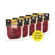 Yüksek Proteinli Kurutulmuş Dana Füme Et 70 Gr. Beşli Paket Toplam 350 Gr.