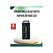 Şarjlı Işıklı Bluetooth Hoparlör Usb, Aux, Tf Kart Ve Radyo Destekli