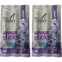 New Somon Balık Etli Stick Yumuşak Kedi Ödül Maması 3'lü Paket 5 Gram X 3 Adet 2li Paket 103 Ivory