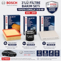 Bosch Filtre Bakım Seti Seçim - 3Lü - Hava + Yağ F. + Polen Filtre Bosch