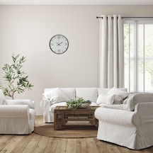 Soft Beyaz 36 Cm Dekoratif Duvar Saati Çok Renkli