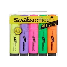 Office Sh712 Fosforlu Kalem 5&apos Li Blister Paket Karışık Renk 103 Ivory