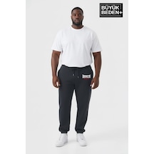 Süperlife Erkek Büyük Beden Brooklyn 1970 Baskılı Paça Lastikli Jogger İnce Eşofman Altı Spr26bea951-3 Füme