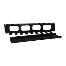 Kastap 1U 19'' Kızaklı Kapakli Kablo Düzenleme Paneli