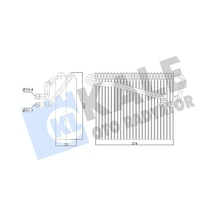 Kale 350050 Evaporatör Kalorifer Radyatörü - Opel Zafira 1999-2005 1.6 16v Klimalı Modeller 1618185 - 9118965 - 09118965