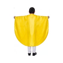 Oval Kesim Çocuk Gösteri Pelerini Sarı