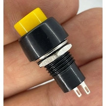 Ic-190 Sarı Buton Yuvarlak Plastik Kalıcılı 10mm