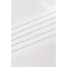 1,5 Mm Gümüş Top Zincir Aksesuar Takı Malzemesi 2 Metre