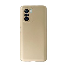 Xiaomi Poco F3 Kılıf First Silikon - Gold 0.2M-Çok Renkli