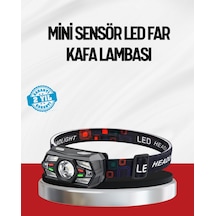 Sensörlü Led Kafa Lambası Kırmızı Beyaz Semeglbl - 80 Işık Ayarlanabilir