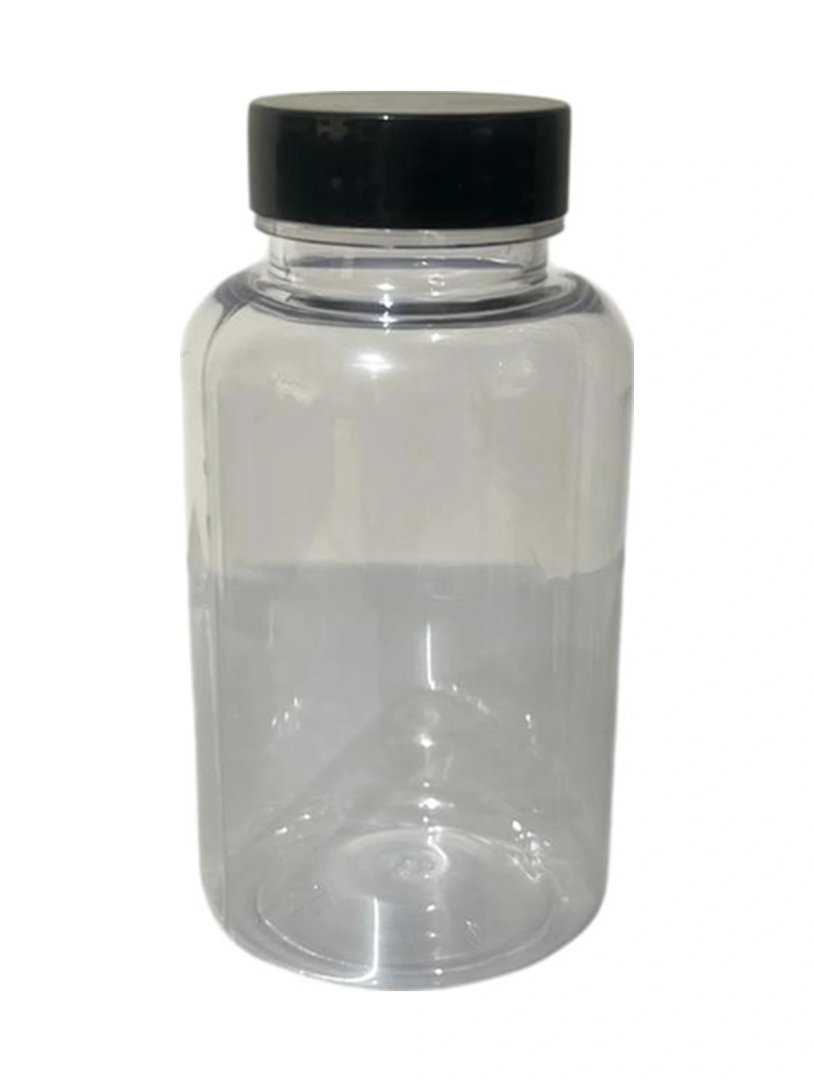 200ml Şeffaf Tablet Şişesi Siyah Kapak, 50 Adet, Tablet Şişesi, Ecza Şişesi, Kozmetik Şişe Diğer