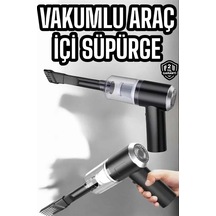 Kompakt Şarjlı Araç Süpürgesi Yıkanabilir Filtreli 1 Adet