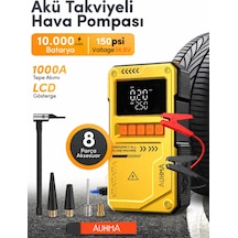 Auhma A8822 Akıllı Akü Takviye Cihazı Ve Hava Pompası - 10000mah Powerbank