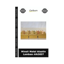 Özel Üretim Dekoratif Hatıra Hediyelik Aksesuar Klasik Mineli Metal Alaatin Lambası Alk3837