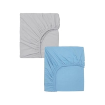 2 Adet 70 X 120 X 20 Cm Anne Yanı Lastikli Penye Kumaş Bebek Çarşafı