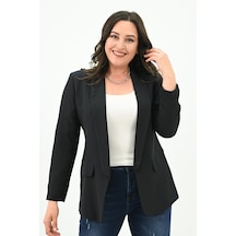 Kadın Büyük Beden Yalancı Cep Detaylı Ceket 0106-23 001