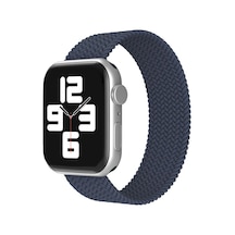 Newface - 706 - Apple Watch 38mm Ayarlı Solo Silikon Kordon - Csmo-tex - - Lacivert