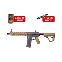 Evolution Recon Mk18 Mod 1 10.8'' Carbontech Siyah Ve Bej Airsoft Tüfeği + 7.4v Lipo Pil