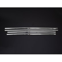 Volkswagen Polo Uyumlu 1994-2001 Krom Cam Çıtası 4 Parça Paslanmaz Çelik