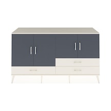 Hyperion Konsol 5 Raflı 3 Çekmeceli 4 Kapaklı 176x44x99 Aytaşı-an Aytaşı-antrasit/aytaşı