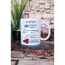 Kraliçe Anne Anneler Günü Anneye Hediyelik Baskılı Çay Kahve Sunum Kupa Bardak Beyaz