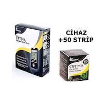 Optima Seker Ölçüm Cihazı+1 Kutu Strip 50 Adet