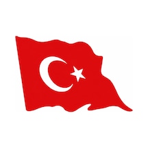 Türk Bayrağı Sticker 10 5 Ölçüsü Araç Plaka Oto Ayna Uyumlu