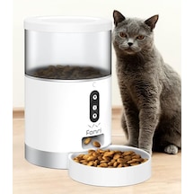Tr Kedi Köpek Akıllı Mama Kabı, Otomatik, Wifi, 4lt, Uzaktan Kontrol, Porsiyon Ayarlı