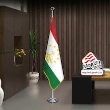 Tacikistan Cumhuriyeti Bayrak -ofis -makam-toplantı Odaları -direkli -saçaklı Makam Bayrağı 1