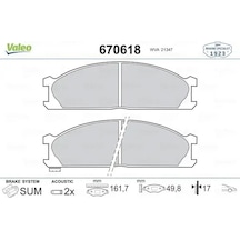 Nissan Terrano On Fren Balatasi 2.4 1997-1998 Valeo 670618