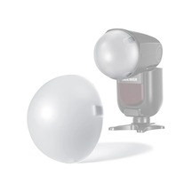 Manyetik Dome Difüzör Yuvarlak Kafa Speedlite Flaş İçin, Manyetik Bağlı Flaş Dome Işık Değiştirici Z2 Z1 Speedlite İçin, M12