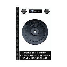 Delux Serisi Delux Fitness Serisi 5 Kg Siyah Plaka Mb-12302 4
