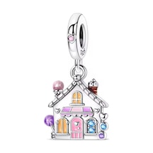 Tatlı Şeker Evim Sallantılı Charm Gümüş