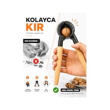 Döküm Ceviz Kıracağı Bambu Saplı Ergonomik Yaylı Manuel Ceviz Ve Fındık Kıracağı