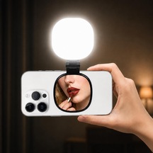 Manyetik Led Dolgu Işığı, Aynalı 3 Modlu Şarjlı Selfie Işığı N01