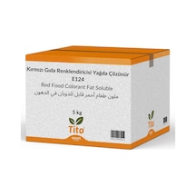 Kırmızı Gıda Renklendiricisi Toz Yağda Çözünür E124 5 Kg