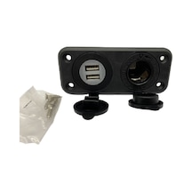 12V-24V TELEFON ŞARJ CİHAZI (ÇAKMAK GİRİŞLİ) (2 X USB GİRİŞLİ) Sİ