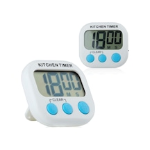 2'li Dijital Mutfak Timer Geri Sayım Saati Kuechenwecker Kısa Zaman Ölçücü Kitchen Manyetik Kro