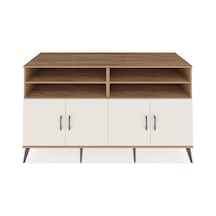 Kronos Konsol 6 Raflı 4 Kapaklı 176x59x99 Çam-aytaşı/antrasit Çam-aytaşı/antrasit