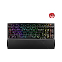 Asus Rog Strıx Scope Iı 96 Wl/nx Snow/abs/tr Wıreless Oyuncu Klavyesi 3 Farklı Bağlantı Türkçe Tuş Dizilimi 2.4ghz Rf, Bluetooth, Kablolu Rog Nx Sno