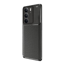 Bezos Realme C75 4g Uyumlu Auto Focus Karbon Kapak - Siyah Rengaren