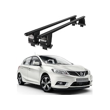 Royal Nissan Pulsar 2014 Ve Sonrası Uyumlu Siyah Kilitli Ara Atkı Port Bagaj Tavan Barı