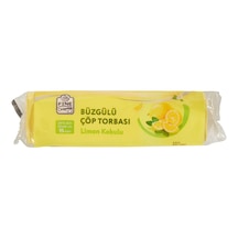 Fine Dreaming Büzgülü Çöp Torbası 15 Adet Orta Boy Limon Kokulu 3'li Ekonomik Paket - 3 Adet Tarı