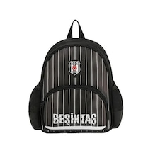 Beşiktaş Anaokul Sırt Çantası Beşiktaş İnce Çubuk Desenli Suni Deri 253537 Desenli